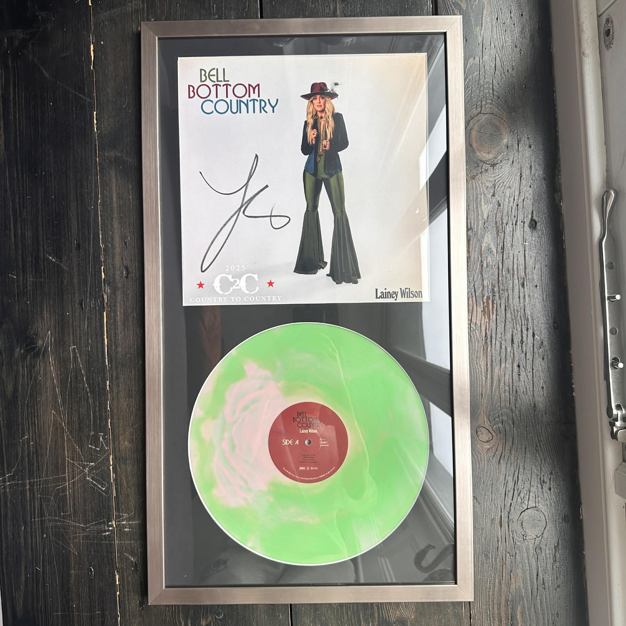 FRAMED Signed VINYL - Lainey Wilson | Bell Bottom Country