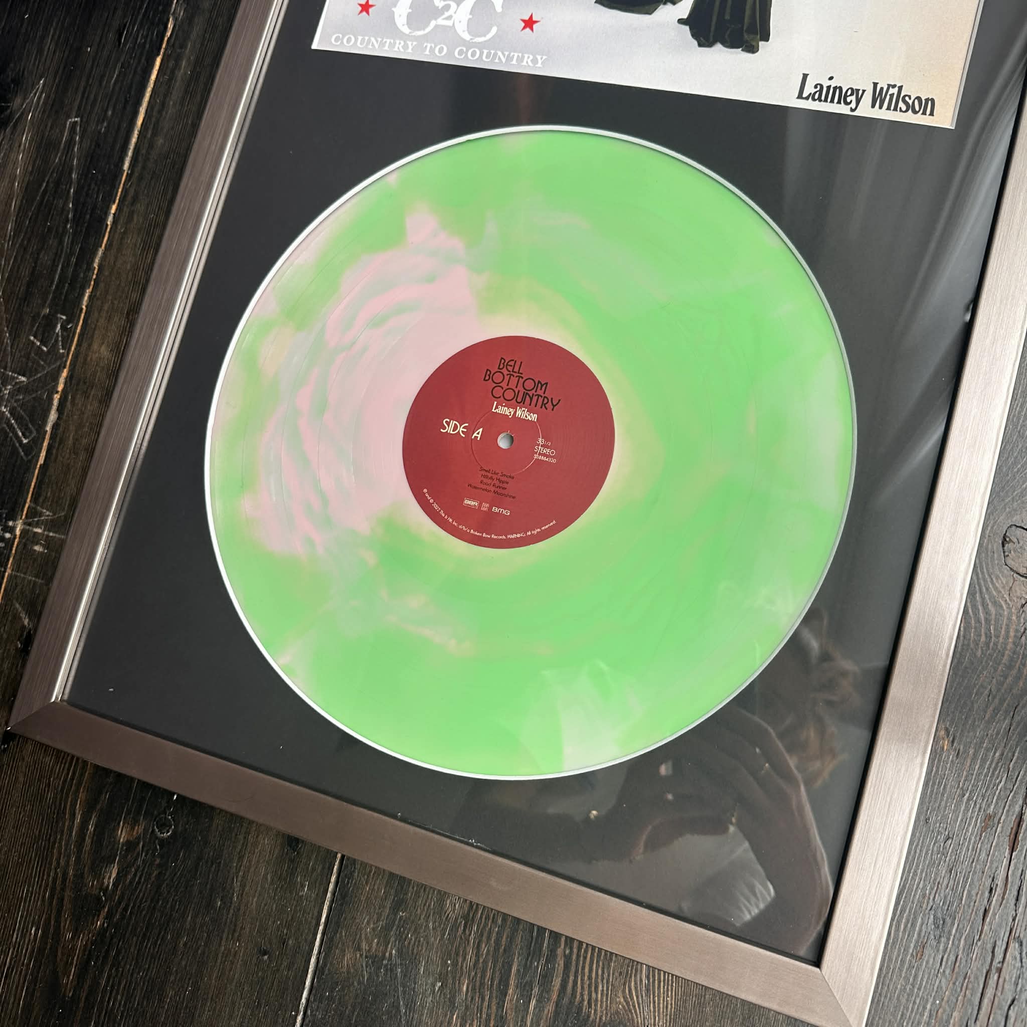 FRAMED Signed VINYL - Lainey Wilson | Bell Bottom Country
