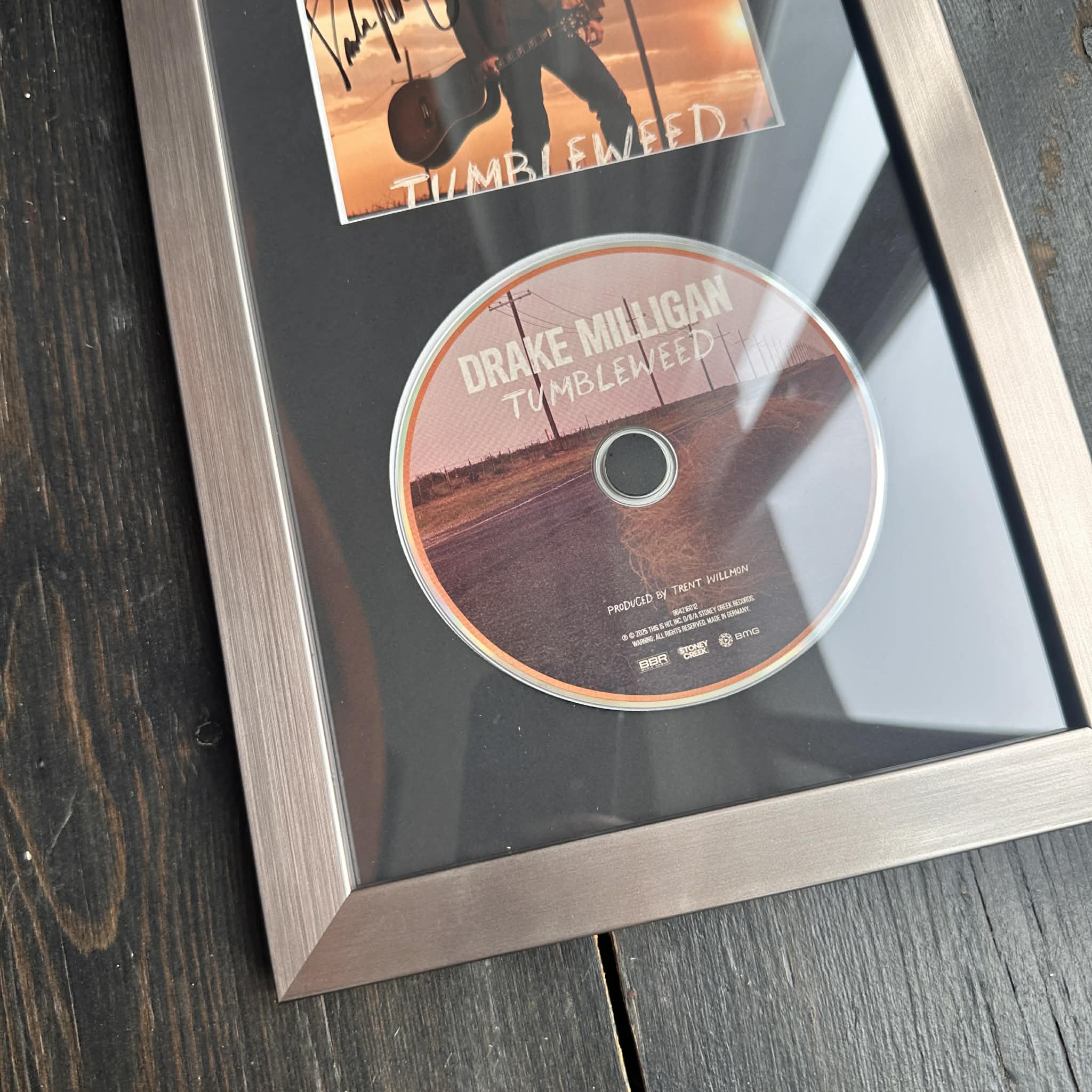 FRAMED Signed CD - Drake Milligan | Tumbleweed