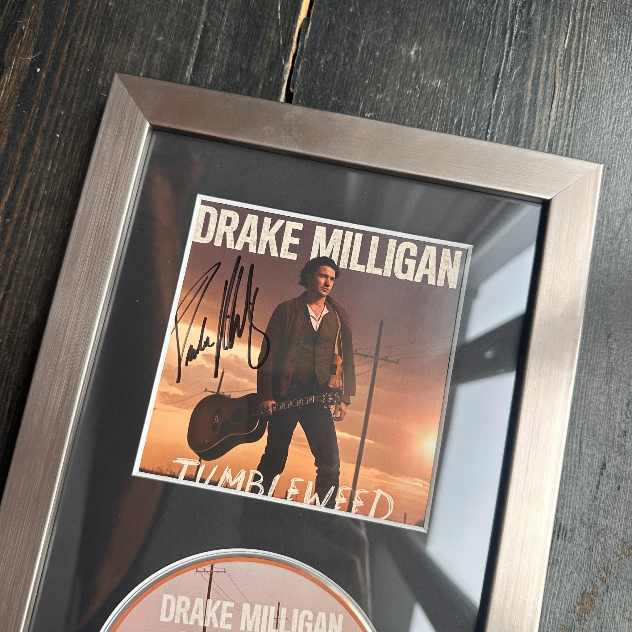 FRAMED Signed CD - Drake Milligan | Tumbleweed