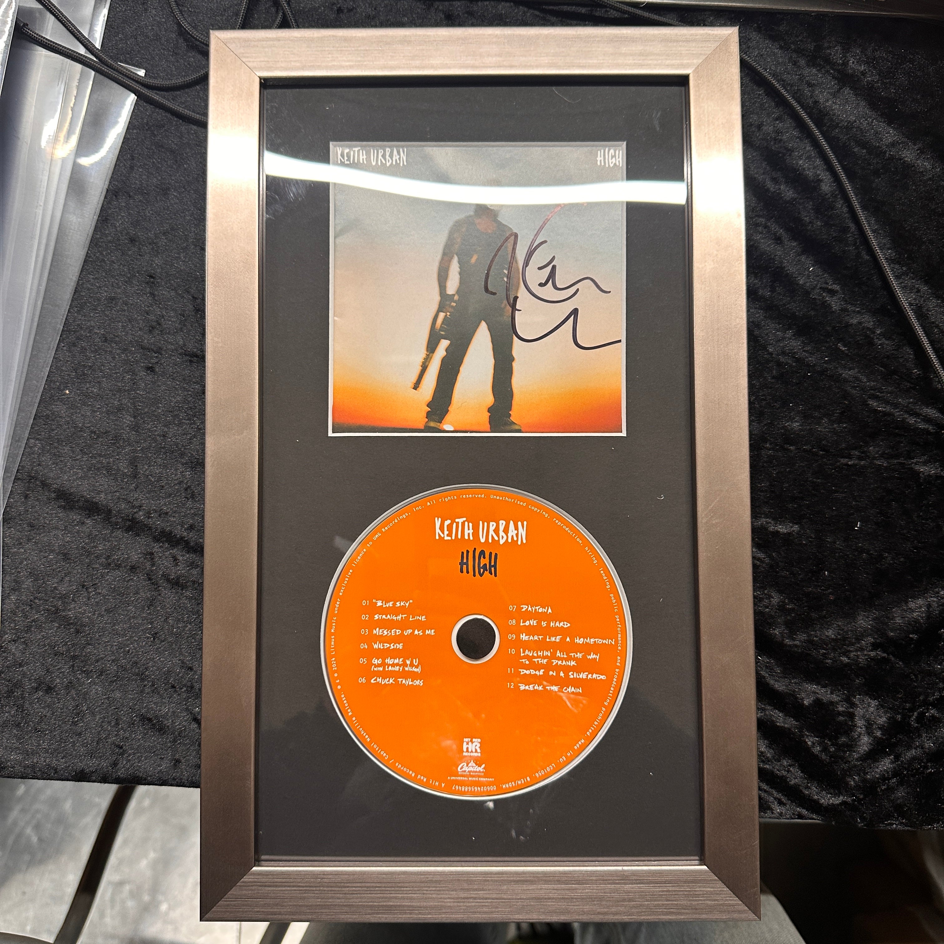 Signed FRAMED CD - Keith Urban | High