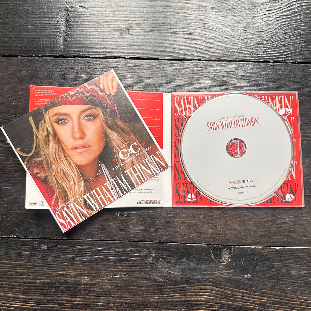 Lainey Wilson | Sayin’ What I’m Thinkin’ - Signed CD