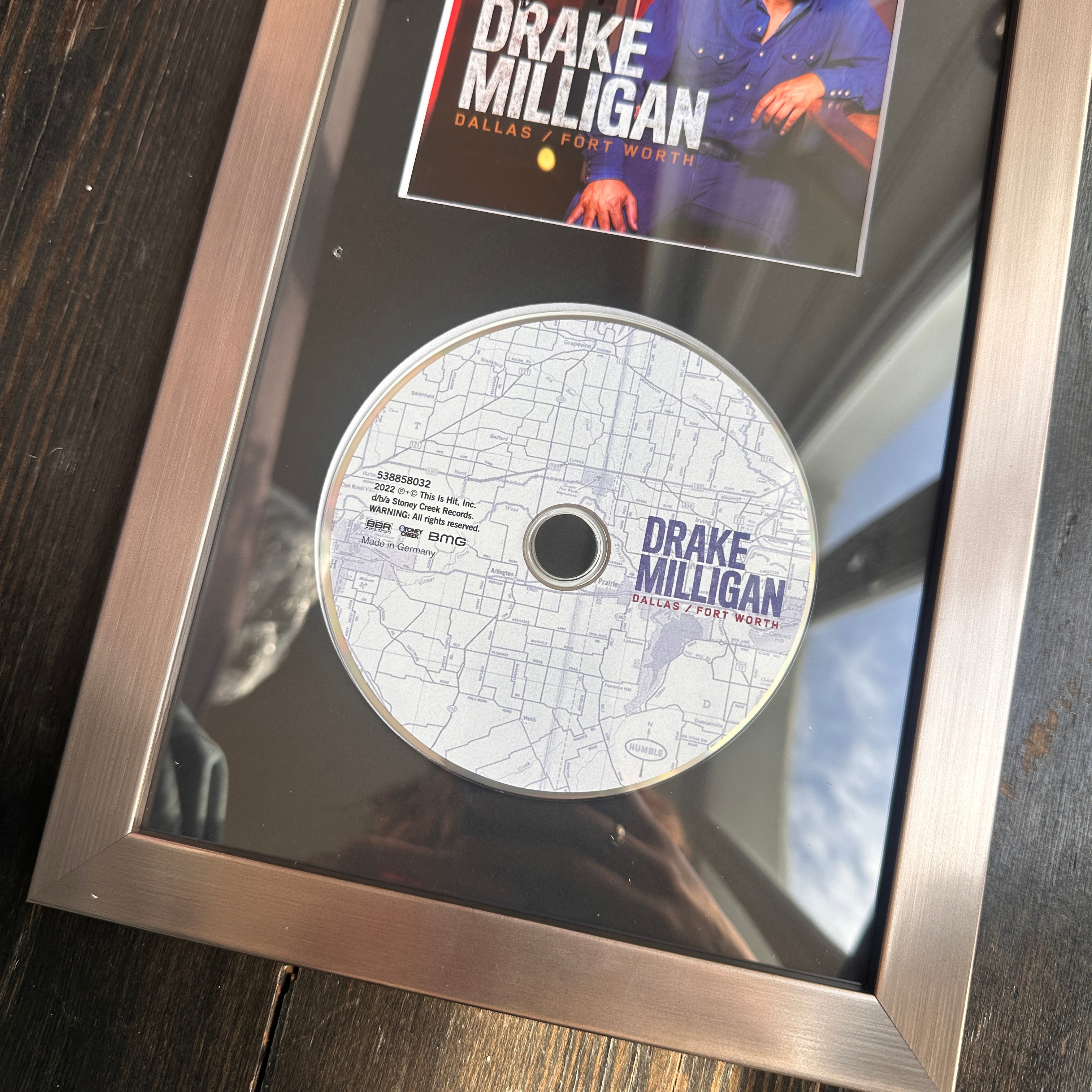 FRAMED Signed CD - Drake Milligan | Dallas / Fort Worth