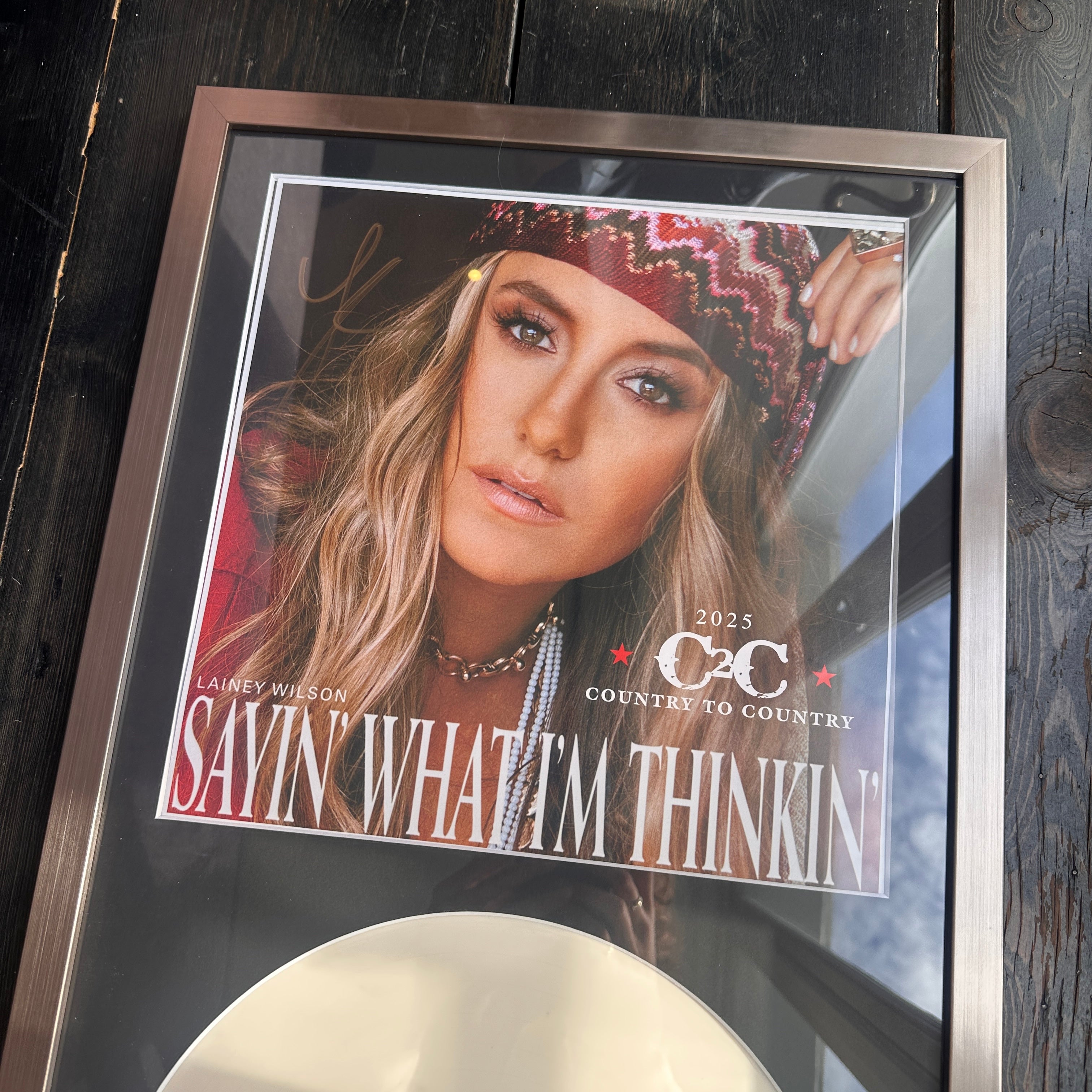 FRAMED Signed VINYL - Lainey Wilson | Sayin’ What I’m Thinkin’