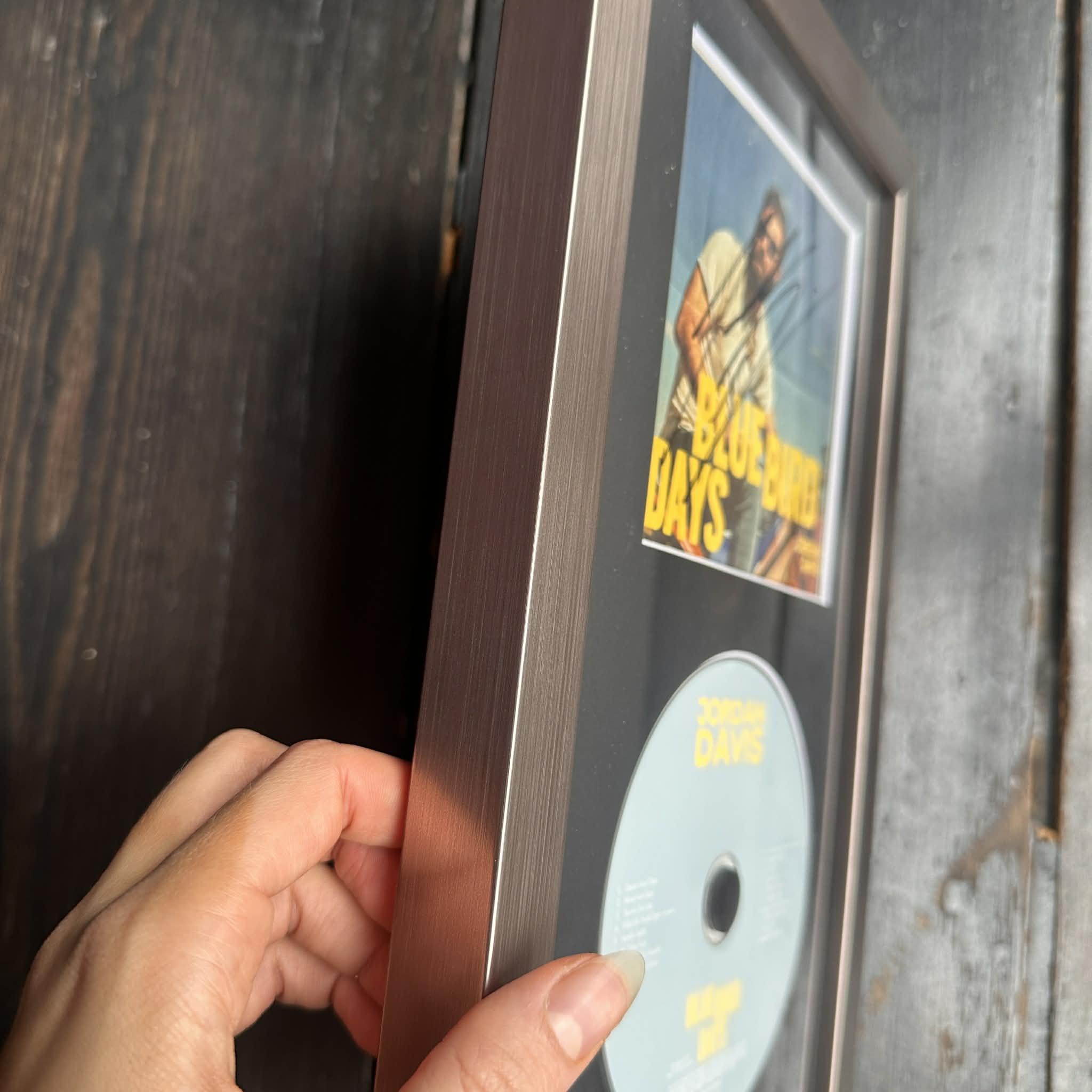 FRAMED Signed CD - Jordan Davis | Blue Bird Days