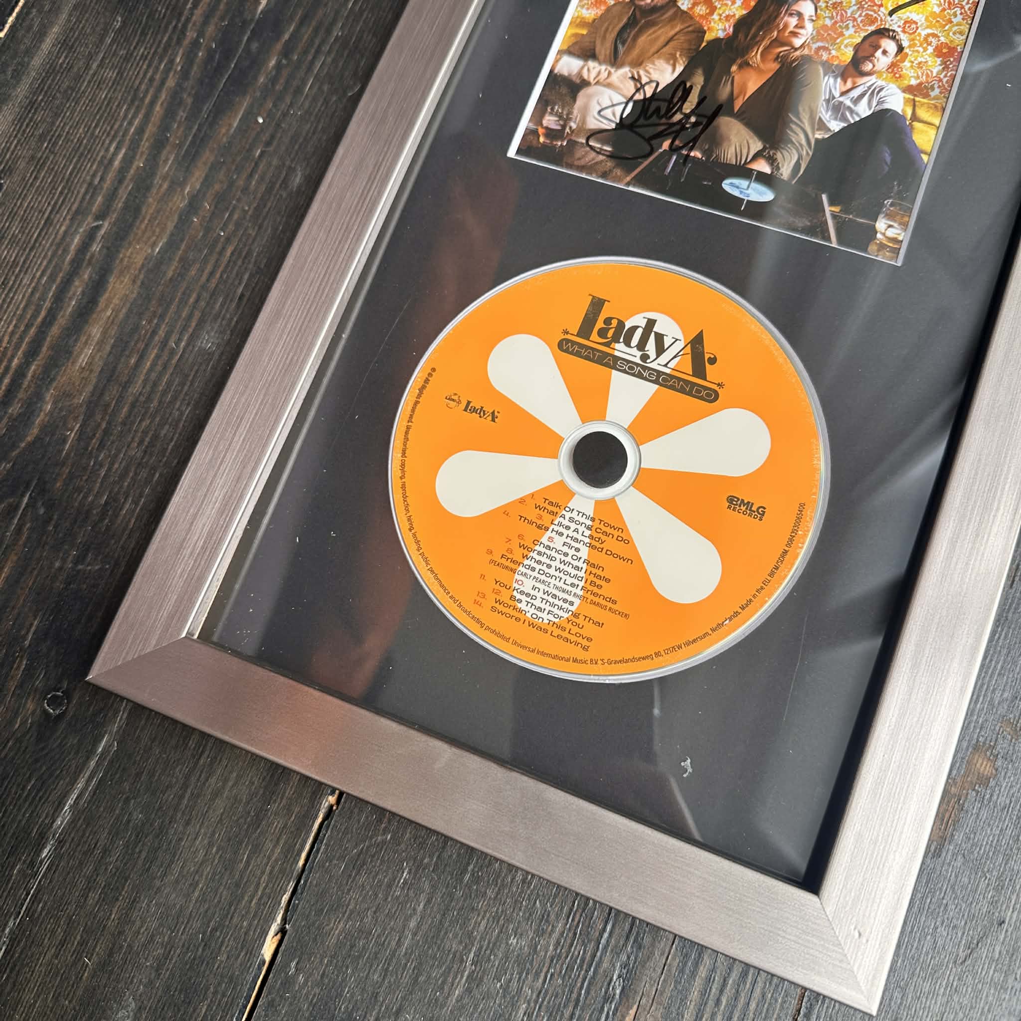FRAMED Signed CD - Lady A | What a Song Can Do