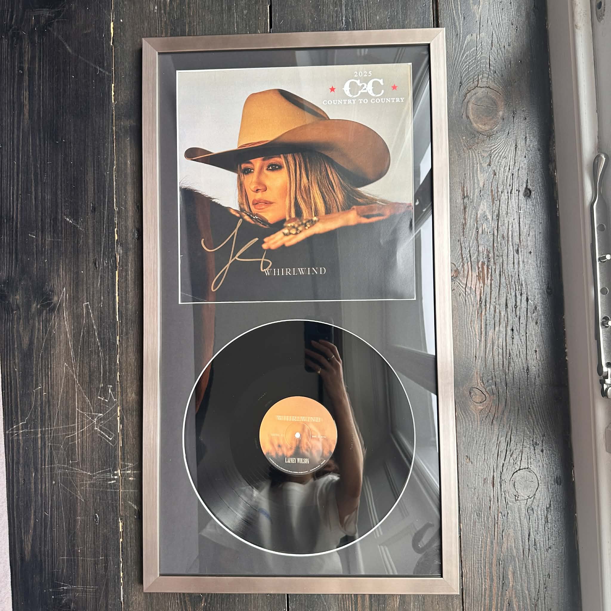 FRAMED Signed VINYL - Lainey Wilson | Whirlwind