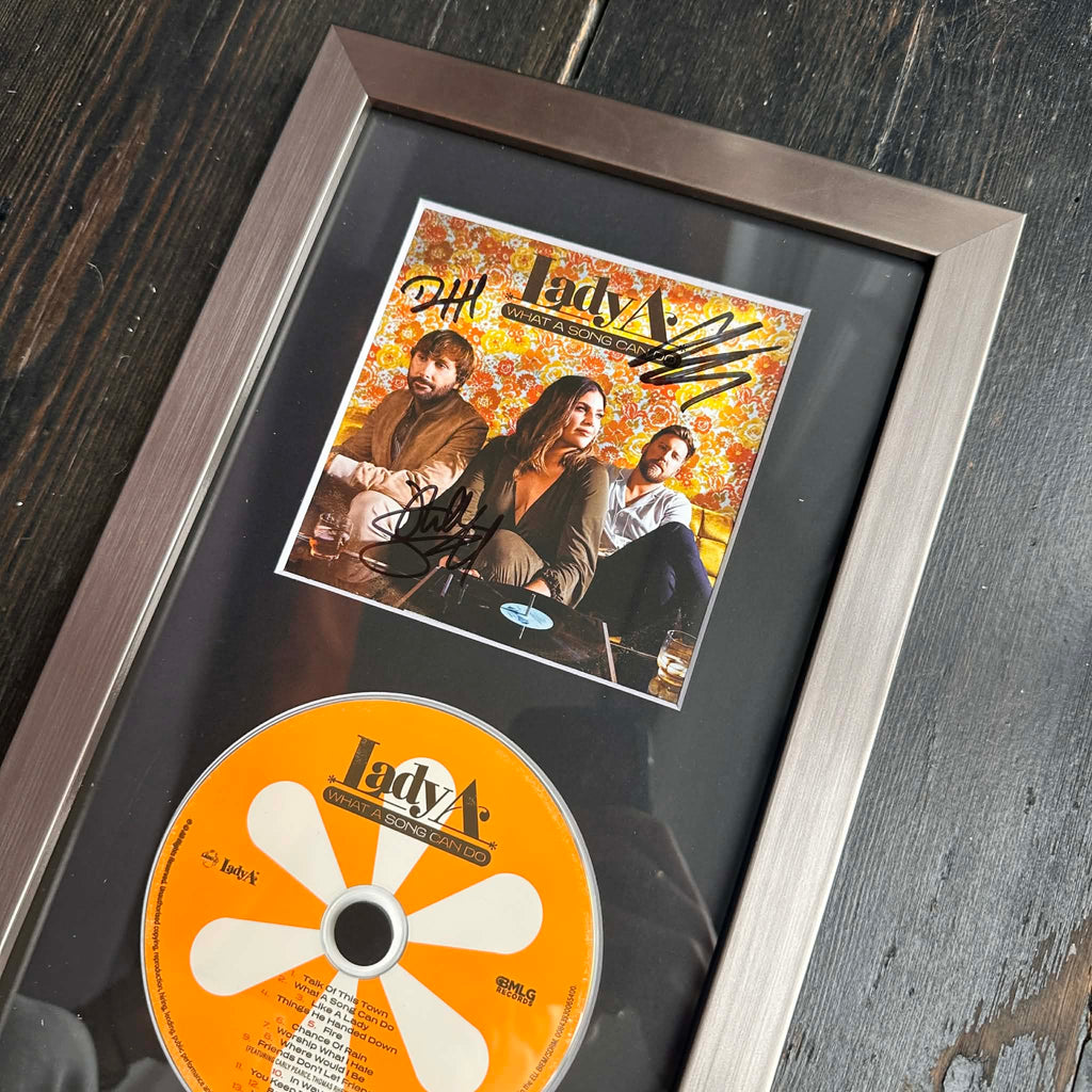 FRAMED Signed CD - Lady A | What a Song Can Do